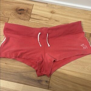 Coral/Pink/Red y2k Abercrombie and Fitch 2000’s shorts